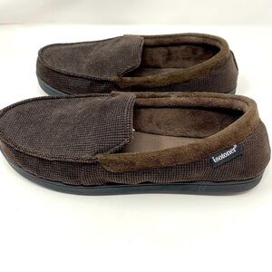 Men’s Isotoner Chocolate Brown Slippers Size 9.5 - 10.5